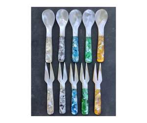 Venta caliente 2025 juego de tenedor de cuchara de madre de perla: Juego de tenedor de cuchara de Madre de perla pulida artesanal de Vietnam para exportación global - Product Image 3