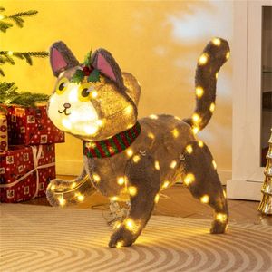 3D Cute Cat <b>LED</b> <b>Lights</b> Holiday Decoration for Christmas Season - Product Image 6