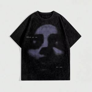 Camiseta con Gráficos Impresos en DTG Personalizada, Camiseta Oversize de Algodón Estilo Urbano, Fabricante de Camisetas con Impresión DTG de Marca Privada OEM, Venta al Por Mayor - Product Image 5