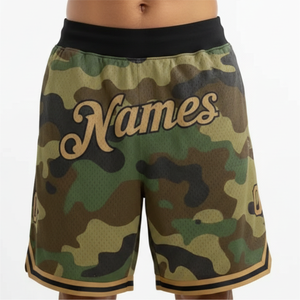 Shorts de basketball pour hommes en gros, maille haute qualité, poches latérales, personnalisables avec nom, tenue de sport décontractée - Product Image 6