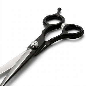 Tijeras de Barbero Profesionales de Acero Inoxidable con Hoja Curva para Diestros, para un Estilo de Salón Superior y Arte en la Peluquería - Product Image 5