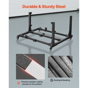 For Jeep Door Storage Cart Thickened Rubber Cushion 4 Moveable Doors Sturdy Car Door Holder Rack for J Series Cargo Carrier - Product Image 6