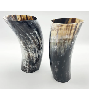 Premium Quality Hand Blown Short Horn Glass Tumbler With Unique Horn Shape Design For Home And Bar Use At Cheapest Price - Product Image 2