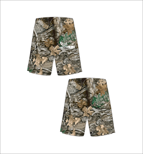 Ferocious <b>Men's</b> Plus Size Camouflage Board <b>Shorts</b> Mid Waist Elastic Closure Casual Style Printed Design - Product Image 1