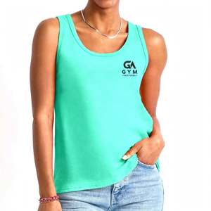 Débardeur GYM ACTIVE Col Rond avec Poche Avant Logo Gym Active Bloc de Couleurs Effet Délavé Sans Manches Côtelettes Personnalisées - Product Image 1