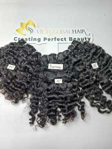 Extensión de cabello rizado birmano de alta calidad Color natural Cabello humano crudo de longitud completa Proveedor mayorista vietnamita - Product Image 5