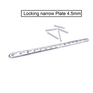 Placa estrecha veterinaria con bloqueo de 4.5mm, instrumento veterinario (Lote de 10 piezas) Acero Inoxidable - Product Image 2
