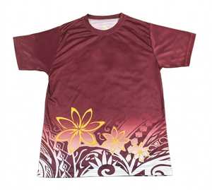 Custom Sublimation <b>Camouflage</b> Front Logo Unisex <b>T</b> <b>Shirt</b> Maroon Polyester Short Sleeve Breathable Hunting Wear - Product Image 3
