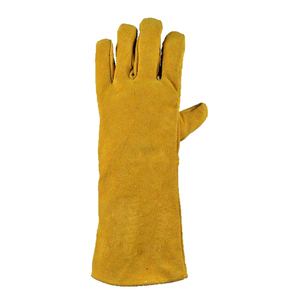 Heavy Duty Welding Thermal Safety Gloves Fireproof Heat Resistant Cowhide Leather Outdoor Industrial Work Gloves OEM Supplier - Product Image 1