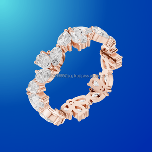 Oro Vibe jewels 14K Solitario Moissanite Anillo Diseño Elegante - Product Image 1