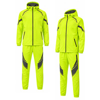 Ensemble de survêtement coupe-vent pour homme, veste et pantalon en polyester léger, respirant, pour la course à pied, l'entraînement, vêtements de sport, vente en gros personnalisée OEM ODM