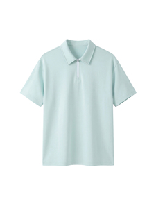 T-shirt décontracté pour homme, bleu clair, à manches courtes, col rond, coupe oversize, couleur unie, jersey délavé à l'acide, séchage rapide - Product Image 2