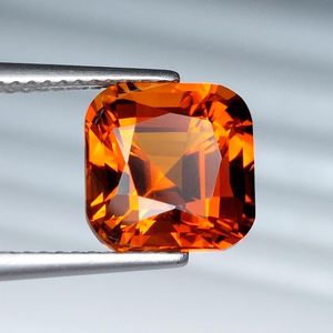 Citrino natural de Madeira, corte cojín personalizado, piedra preciosa suelta, cuarzo naranja dorado para la fabricación de joyas. - Product Image 1