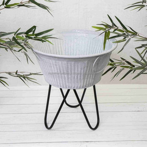 Maceta galvanizada de metal de forma cuadrada galvanizada con calidad superior Maceta decorativa de tamaño personalizado - Product Image 2