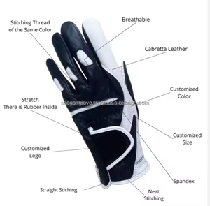 ถุงมือกอล์ฟหนังพียูสำหรับผู้ใหญ่ชายหญิงถุงมือกอล์ฟทำจากหนังสแปนเด็กซ์ระบายอากาศได้ดีผลิตตามสั่ง - Product Image 5