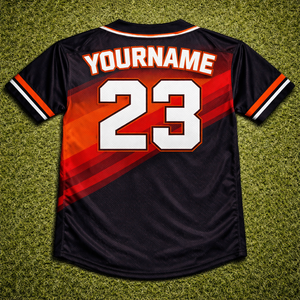 Custom Oversized Baseball Jersey Streetwear Hip Hop Button Down Shirt 100% Polyester Digital Print for Men Team <b>Club</b> - Product Image 3