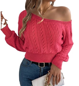 Pull en Coton Tricoté Personnalisé pour Femme – Anti-Plis, Respirant, Décontracté Quotidien, Long, Style Streetwear - Product Image 1