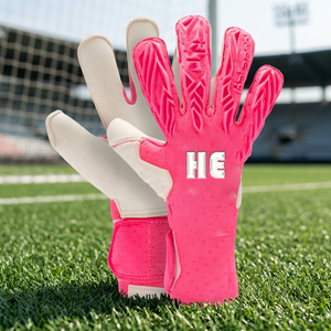 Nouveaux gants de gardien de but professionnels en latex respirant, protection des doigts, prêts pour l'entraînement et les matchs, avec logo personnalisé - Product Image 2