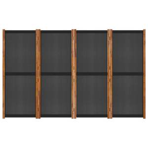 ฉากกั้นห้องสีดำ 4 แผง ขนาด 110.2"x70.9" พร้อมหน้าจอและฉากกั้น - Product Image 6