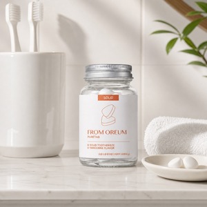 [FROM OREUM] Dentifrice solide en comprimés saveur mandarine de Jeju, 60 comprimés, pour les voyages et les articles de toilette personnels - Product Image 2