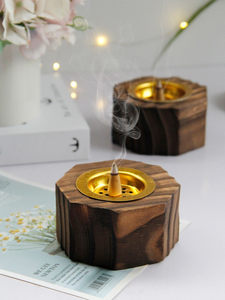 Porta Incienso de Madera Hecho a Mano, Recolector de Ceniza, Quemador de Incienso Indio de Blossom Craft India - Product Image 2