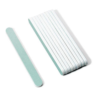 Lima de Uñas Verde Menta, Grano 180, Doble Cara, Reutilizable, Paquete de 25 Unidades para el Cuidado de las Uñas - Product Image 1