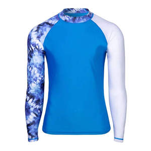 Rash Guards Men Sportswear Customized Logo Printing Solid Rash Guards Breathable Lightweight Quick dry Rash Guards Best Selling - Product Image 4