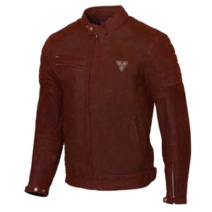 Men's Motorbike Leather <b>Jacket</b>-Eco-Friendly Lightweight Racing Design with Front Logo High Street Style Hot Selling - Product Image 1