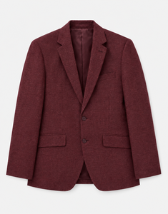 Blazer de costume formel pour homme en laine/polyester de qualité supérieure, à col cranté, pour le bureau, les affaires et les voyages - Product Image 2