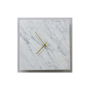 Luxury Minimalist Mechanical Hanging Marble Wall <b>Clock</b> White Pattern Face Elegant Gold Hands Silent Needle Modern Living Room - Product Image 6