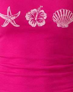 Hot Pink Women Spaghetti Strap <b>Crop</b> Tank <b>Top</b> Sleeveless Slim Fit Summer Casual Printed Camisole Fashion Soft Stretch Streetwear - Product Image 6