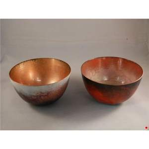 Cuenco de Cobre Esmaltado Hecho a Mano de Lujo - Frutero Decorativo de Metal para Decoración del Hogar - Pequeño Plato de Servir Artesanal de Esmalte - Product Image 5