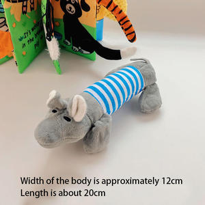 ของเล่นสัตว์เลี้ยงน่ารักแบบขายส่ง ตุ๊กตาสัตว์สี่ขา หมู เป็ด ช้าง สุนัข ของเล่นเคี้ยวสำหรับแมว ของเล่นสัตว์เลี้ยงมีเสียงบีบ ตุ๊กตาผ้าพลัฌ - Product Image 4