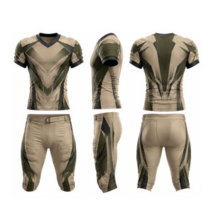 Ensemble d'uniformes de football américain pour hommes, impression par sublimation, polyester respirant, vêtements d'équipe, taille adulte - Product Image 1