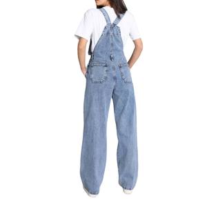 Bangladesh fabricantes de ropa Casual Mujer Jeans Cargo Monos Y2k Sin mangas Correas Bolsillos Denim Overoles Pantalones - Product Image 2