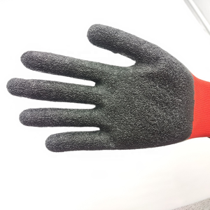 Linyi Factory 13G Polyester Liner Crinkle Latex Coated Working Safety Work Hand Industrial <b>Gloves</b> - Product Image 3
