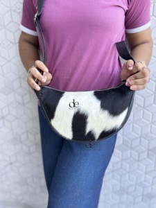 กระเป๋าถือหนังวัวสไตล์ตะวันตกกระเป๋าสะพายสีดำสไตล์ยิปซี Boho สไตล์ตะวันตกทำด้วยมือกระเป๋าอเนกประสงค์ - Product Image 3