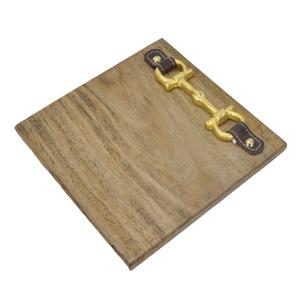 Tabla de Cortar Premium con Diseño de Brida de Caballo Dorada, Apta para Lavavajillas, Antideslizante, de Madera, Precio de Fábrica - Product Image 2