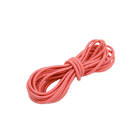 Cordon élastique en polyester Dong Chang rouge rose foncé, 100 % polyester, 3 mm, largeur et couleur personnalisables, pour usage domestique et vestimentaire