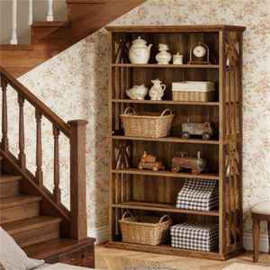 Libreria Moderna con Spazio di Archiviazione e Scaffale Espositivo per Libri - Product Image 4