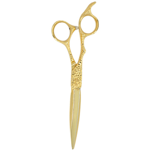 Tijeras de Pelo de Titanio Dorado de Lujo, Tijeras Profesionales de Barbería con Logotipo Personalizado Grabado, Mango Tallado, Tijeras de Corte para Peluquero - Product Image 4