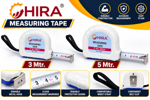 HIRA 40031 ตลับเมตรแบบม้วนเก็บอัตโนมัติ 3 ม./5 ม. พร้อมใบมีดเหล็กที่มองเห็นได้ชัดเจน - Product Image 3