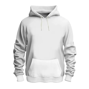 Sudadera con Capucha Beige para Hombre, Corte Regular, Color Sólido, Informal, Tejida, con Bolsillo - Product Image 5
