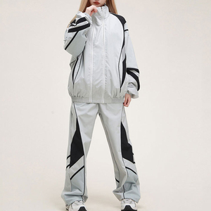 Nouvelle conception Survêtements d'hiver pour hommes, coupe classique, unis, avec double fermeture éclair, 100% Nylon, style streetwear décontracté, coupe-vent réfléchissant - Product Image 3