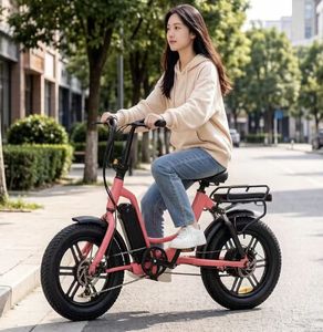 Nuevo modelo de bicicleta eléctrica urbana deportiva para adultos con motor sin escobillas, portaequipajes trasero, batería de litio de 48V 13Ah y neumáticos gruesos de 20 pulgadas. - Product Image 6