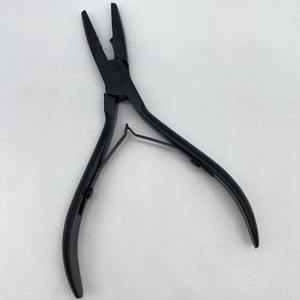 1 Pinza de Acero Inoxidable Plateado de 5 Pulgadas para Extensiones de Cabello, con Orificio para Cabello Liso Malayo No Remy, Estilo Blanco Ligero - Product Image 6