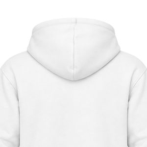 Sweat à capuche unisexe décontracté blanc brodé avec logo familial Jack and Jill 1938, manches longues, capuche à cordon de serrage et poche kangourou - Product Image 5