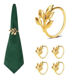 Classic Design Metal <b>Napkin</b> Ring Set Stylish Serviette Holder for Restaurant <b>Wedding</b> Reception Banquet Dinner and Home - Product Image 5