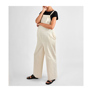 Salopette en coton ample pour femme, décontractée, douce et confortable, avec bretelles réglables, pour le quotidien et la mode streetwear - Product Image 1