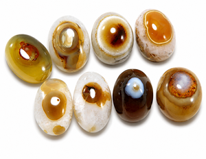 Yemeni <b>Aqeeq</b> Soleimani Hakik Eye Agate Cabochon Oval Shape Natural Loose Gemstone for Jewelry Making - Product Image 2